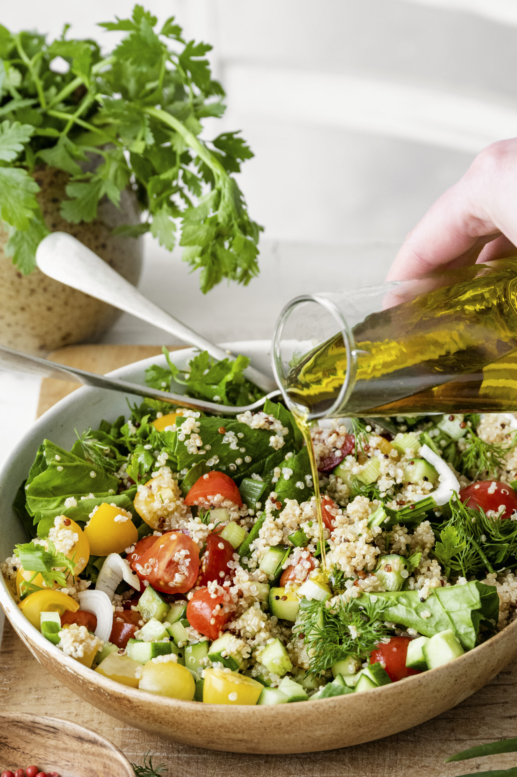 Fresh Zucchini Quinoa Salad