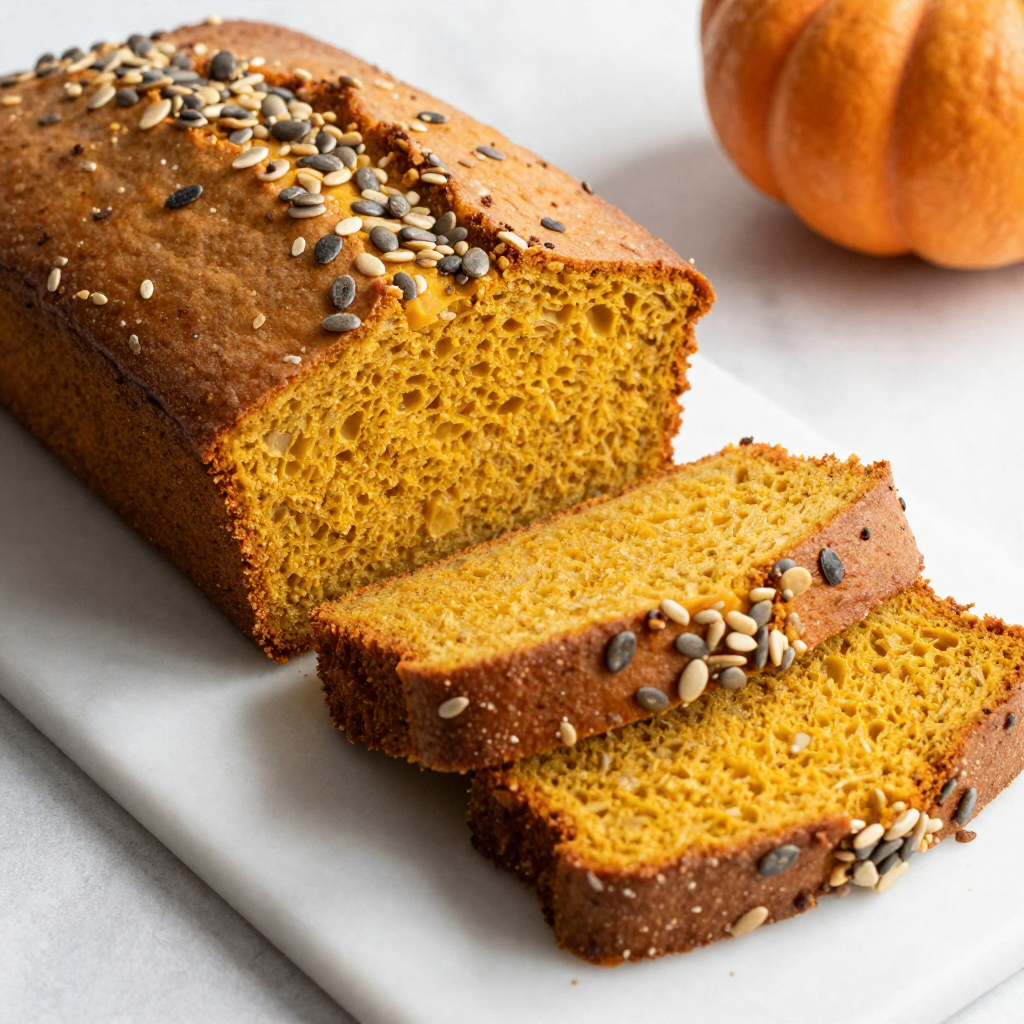 Pumpkin bread with seeds